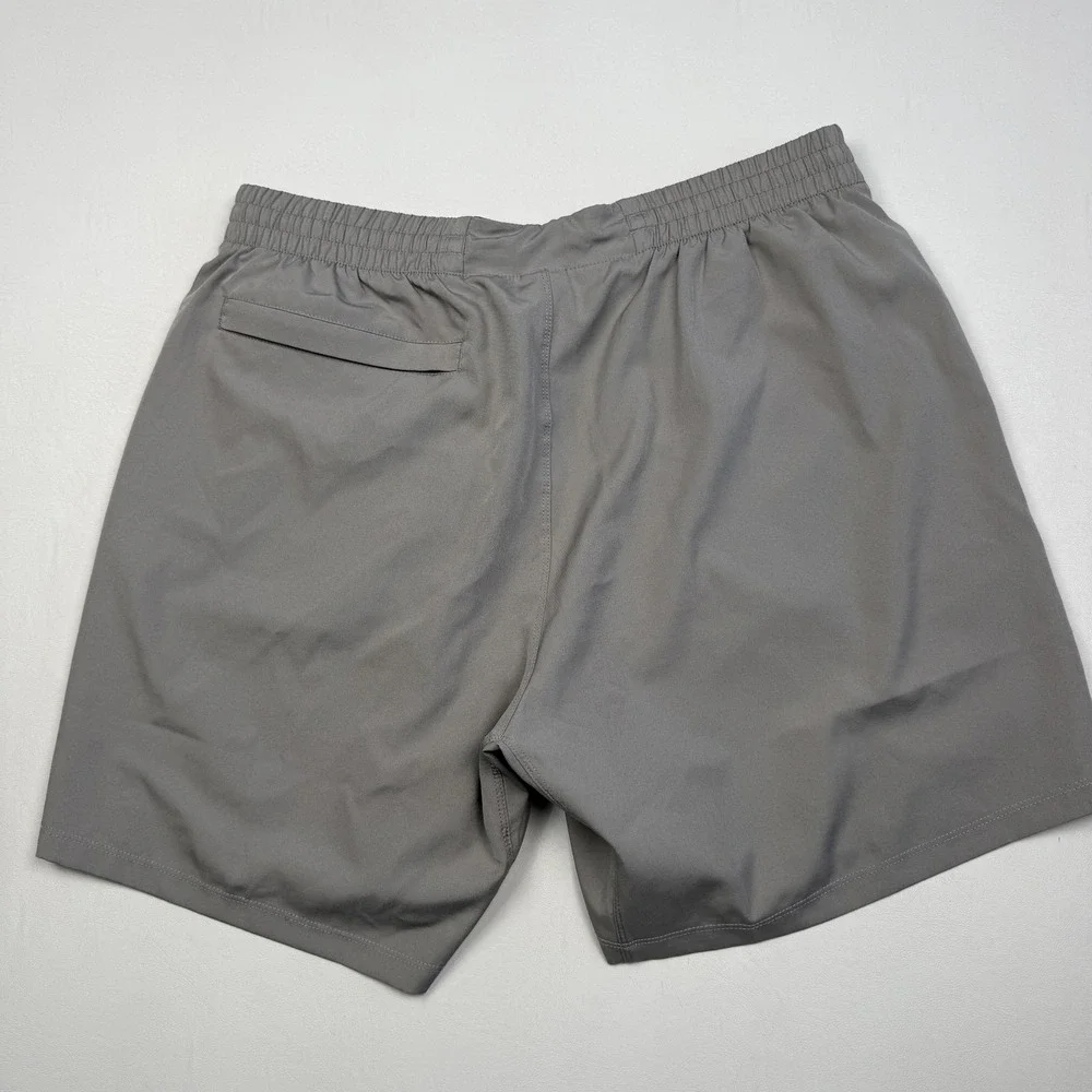 Born Primitive Shorts Mens Large Gray Athletic Elastic Waist Pockets 7 Inseam